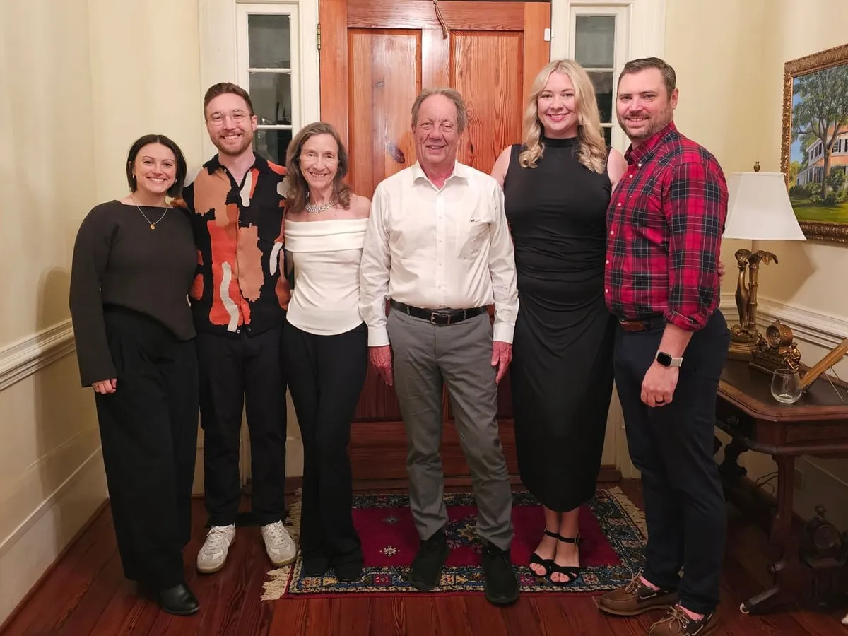 Charles and Rosemary Sanford with their family