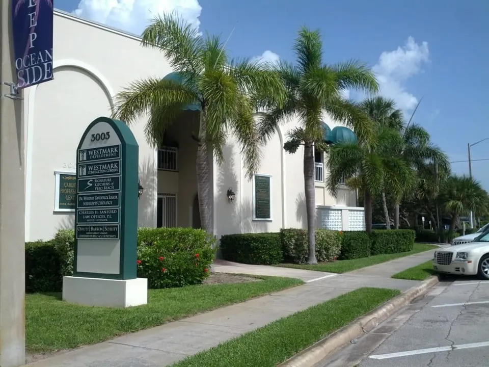 The Charles H. Sanford Law Offices building on Cardinal Drive in Vero Beach